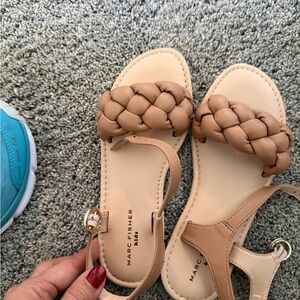 Marc Fisher Women's Braided Tan Sandals